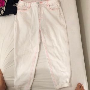 Missguided White Mom Jeans